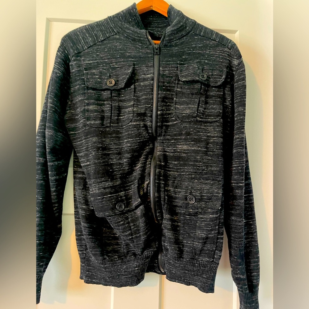 Buckle Black Sweater SZ Lg
